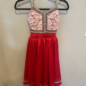 Weissman Red medium child Dance Costume